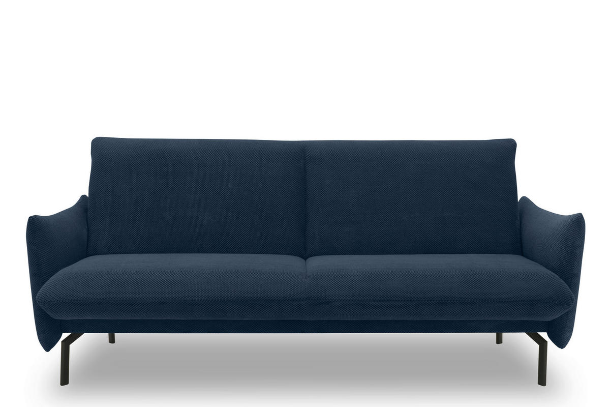 SCHLAFSOFA in Mikrofaser Blau  - Blau/Schwarz, Design, Textil/Metall (234/102/95cm) - MID.YOU