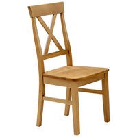 STUHL     - Laugenfarbig, ROMANTIK / LANDHAUS, Holz (45/94/43cm) - Boxxx