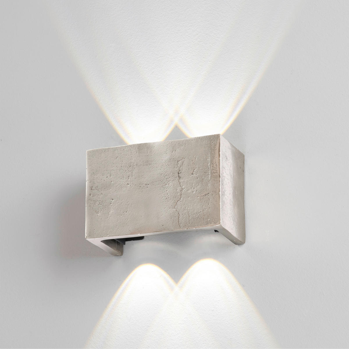 LED-WANDLEUCHTE - Nickelfarben, Design, Metall (15/10/7cm) - Fischer & Honsel