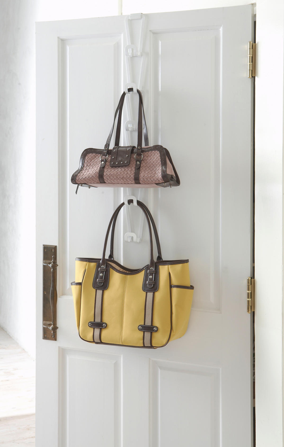 TASCHENHALTER - Weiss, Basics, Metall (7,5/8/77cm)