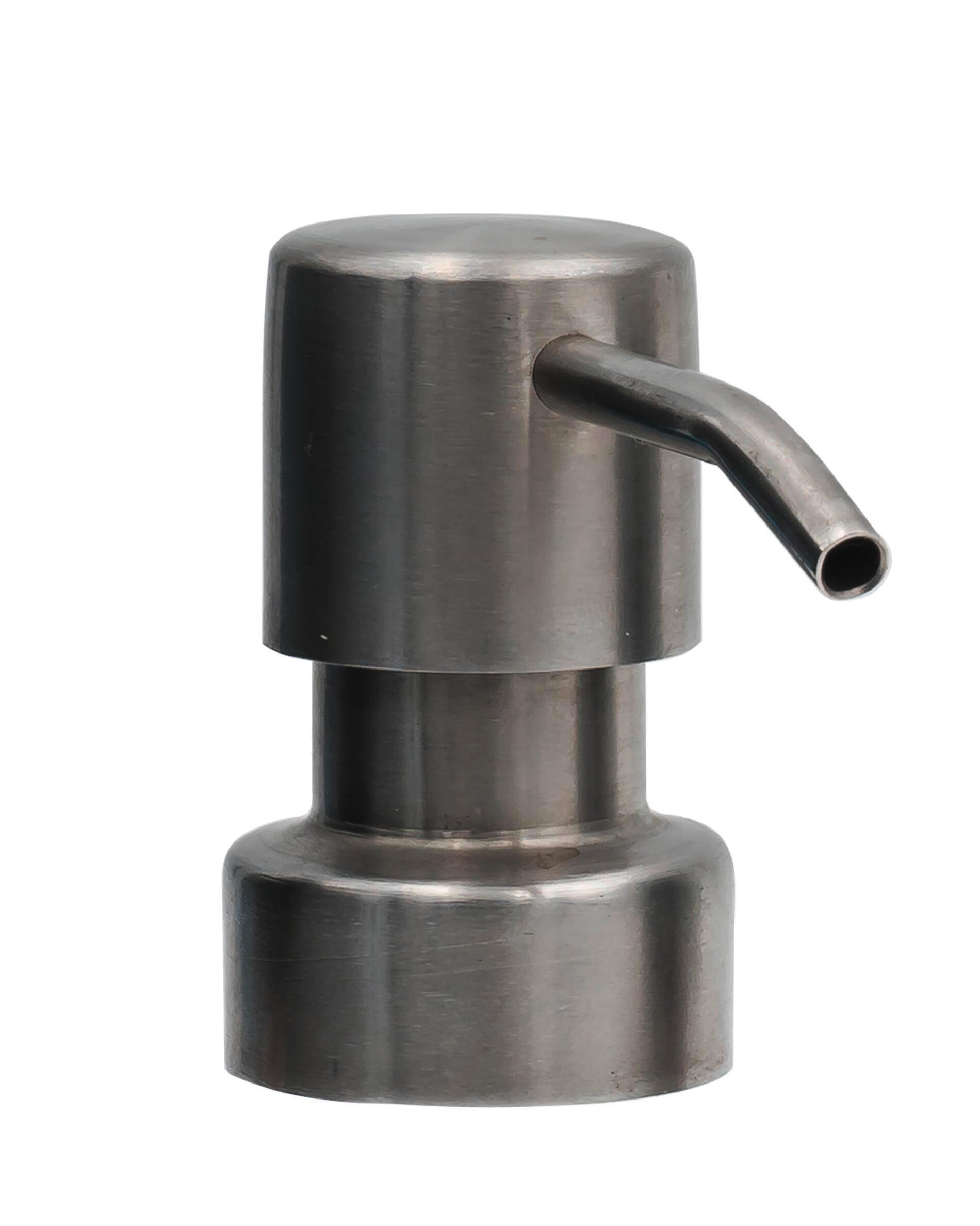 Pumpenkopf Kunststoff  - Chromfarben, Basics, Kunststoff (7,2/10,5/3,3cm) - Sadena
