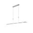 LED-HÄNGELEUCHTE - Nickelfarben, Design, Kunststoff/Metall (121/150cm) - Bankamp LED-HÄNGELEUCHTE - Nickelfarben, Design, Kunststoff/Metall (121/150cm) - Bankamp