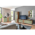 SIDEBOARD Wildeiche, Schilfgrün  187/92/45 cm  - Schilfgrün/Wildeiche, Design, Holz/Holzwerkstoff (187/92/45cm) - Moderano