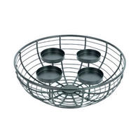 ADVENTSKRANZ  - Schwarz, LIFESTYLE, Metall (36/10cm) - X-Mas