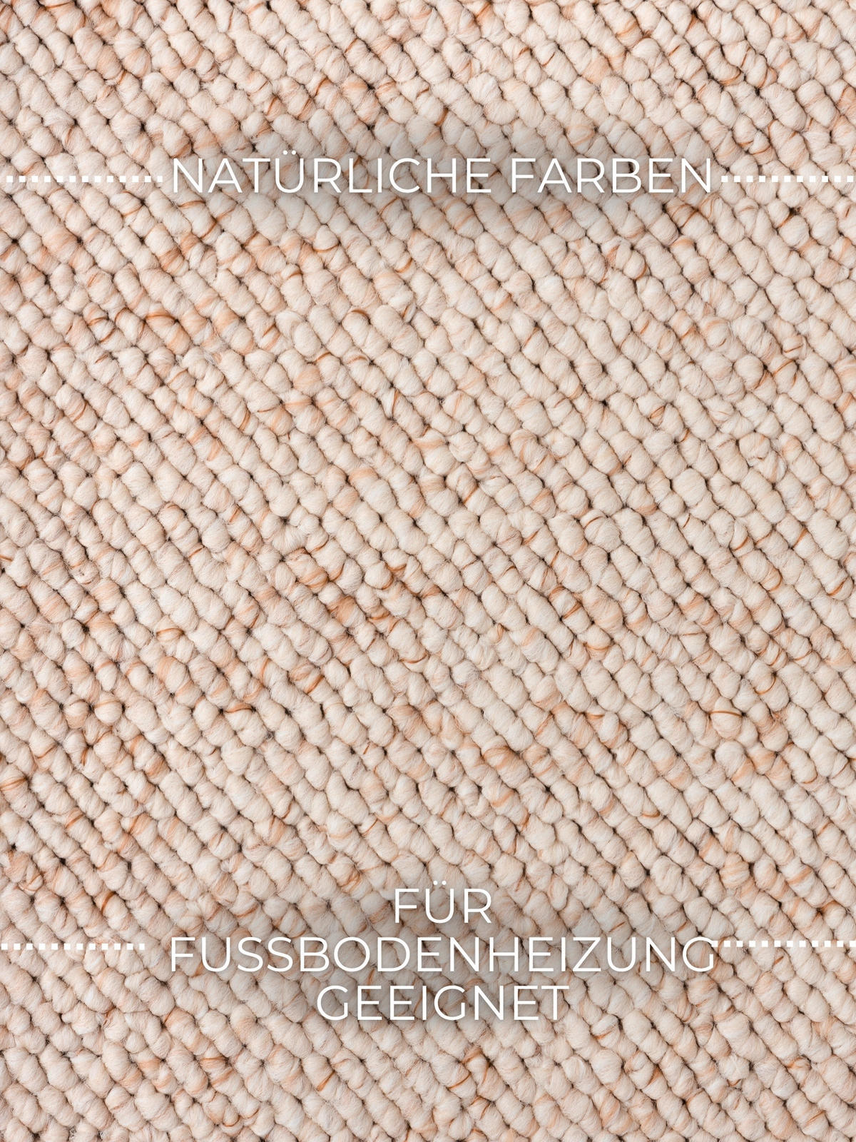 LÄUFER 80/240 cm Rocco  - Champagner/Creme, Basics, Kunststoff (80/240cm) - Elle Decoration