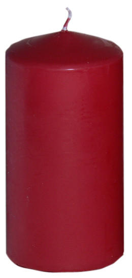STUMPENKERZE 8/15 cm  - Rot, Basics (8/15cm) - Steinhart