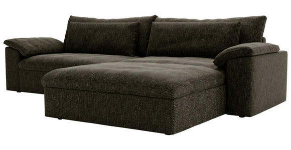 ECKSOFA  in Webstoff Schwarz  306/198 cm  - Schwarz, MODERN, Kunststoff/Textil (306/198cm) - Carryhome