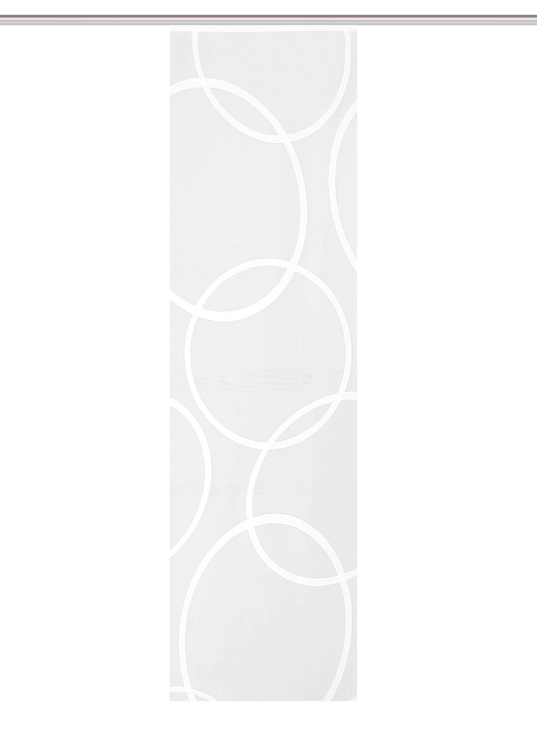 FLÄCHENVORHANG   halbtransparent   57/225 cm  - Weiß, Basics, Textil (57/225cm)