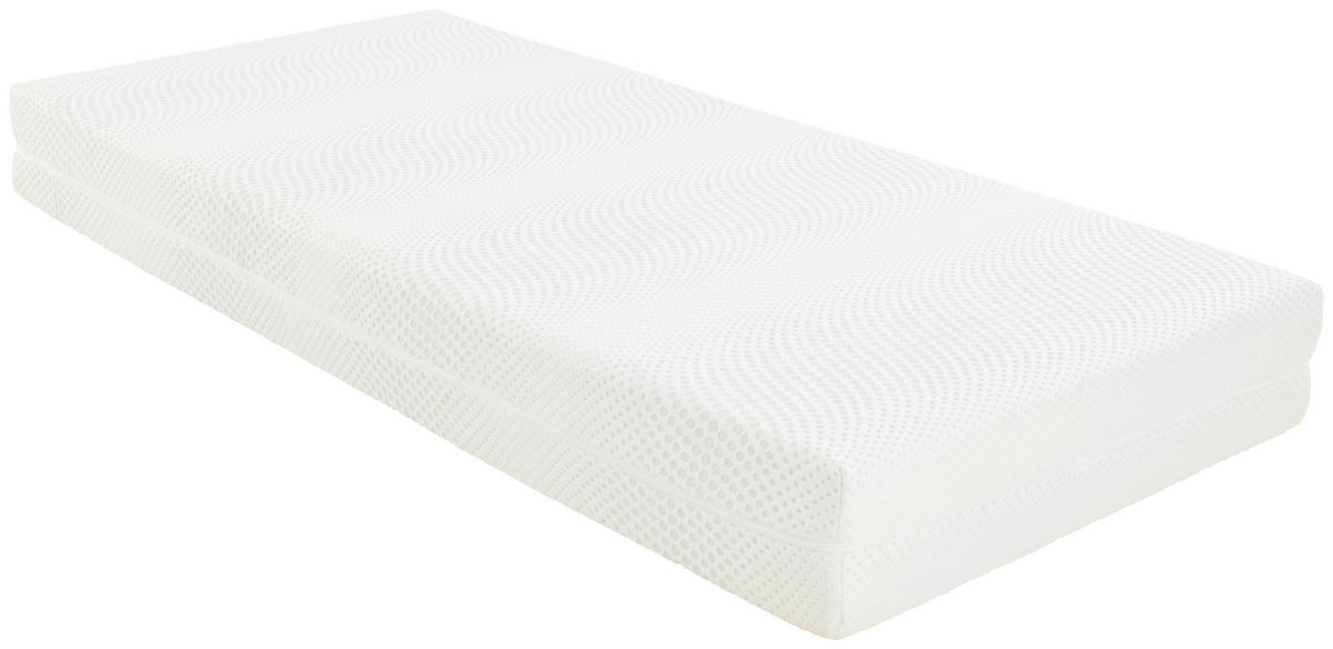 VISCOMATRATZE THERMO FIT H3 90/200 cm Höhe ca. 21 cm  - Weiß, Textil (90/200cm) - Ele