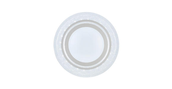 LED-DECKENLEUCHTE 38/7 cm    - Chromfarben/Weiß, Trend, Kunststoff/Metall (38/7cm) - Novel