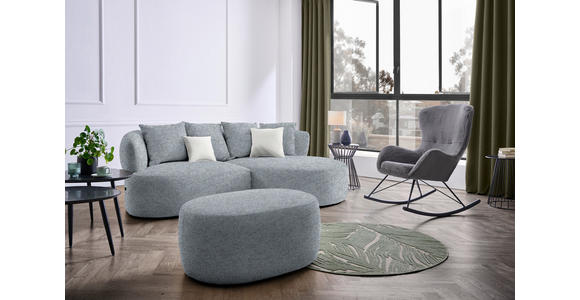 ECKSOFA in Chenille Braun, Grau  235/166 cm  - Beige/Schwarz, MODERN, Kunststoff/Textil (235/166cm) - Hom`in