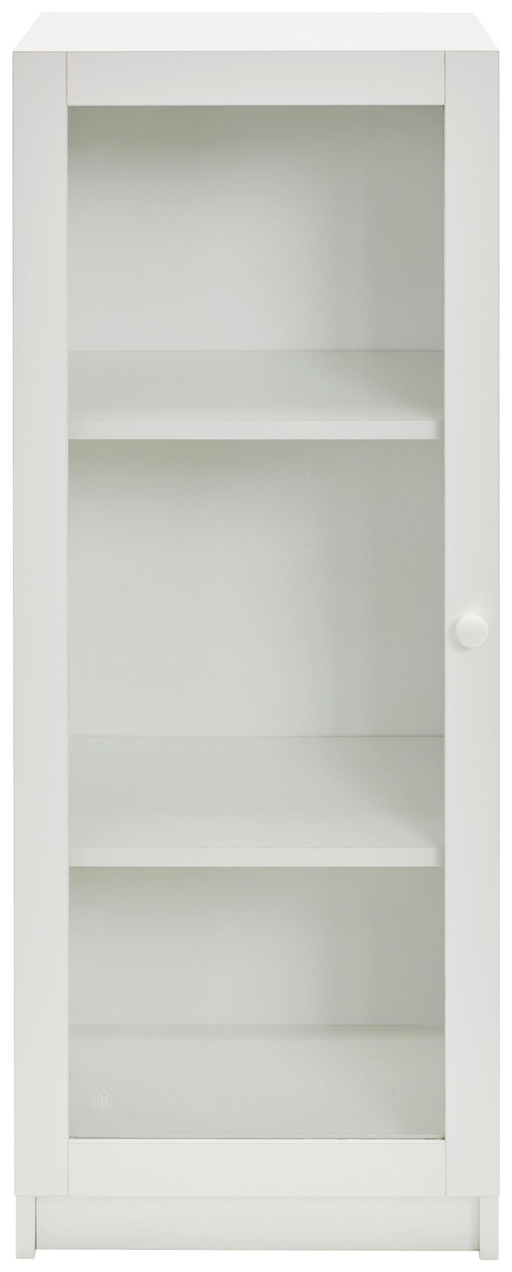 VITRINE in Weiß  - Weiß, Basics, Glas/Holzwerkstoff (40/100/30cm) - Carryhome