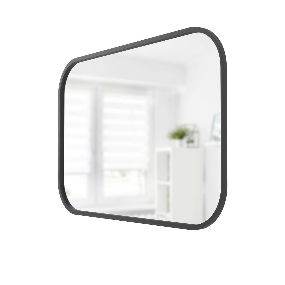 WANDSPIEGEL 92/61/3 cm  - Schwarz, KONVENTIONELL, Glas/Kunststoff (92/61/3cm) - Umbra