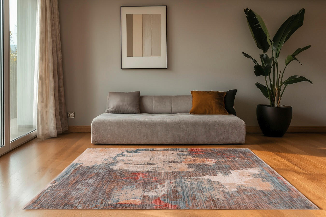 TKANI TEPIH  višebojna     - višebojna, Osnovno, tekstil (120/170cm)