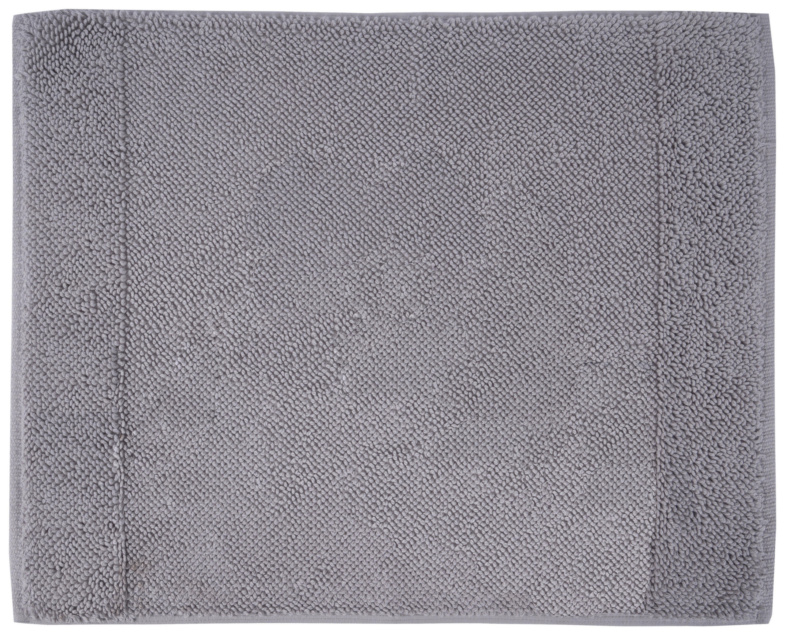BADEMATTE BONITA Silberfarben 50/60 cm  - Silberfarben, KONVENTIONELL, Textil (50/60cm) - Bio:Vio