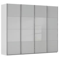 SCHWEBETÜRENSCHRANK Seidengrau  - Chromfarben/Seidengrau, Konventionell, Glas/Holzwerkstoff (271/223/68cm) - Novel