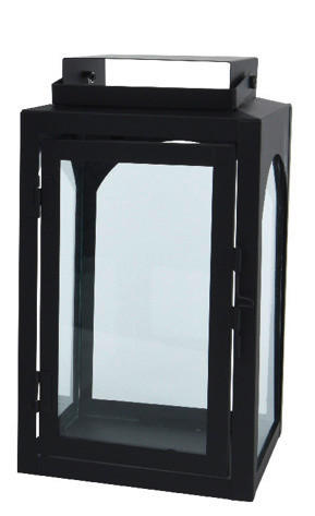 LAMPÁŠ kov, sklo - čierna, Lifestyle, kov/sklo (14/25/14cm) - Ambia Home