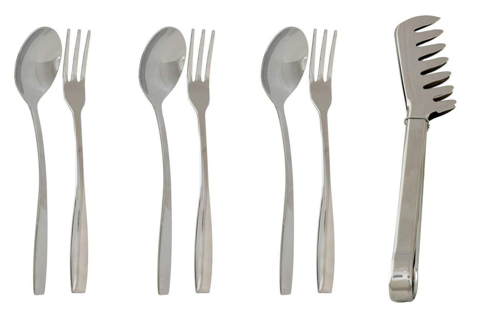 ŠPAGETI SET  - srebrne boje, Basics, metal