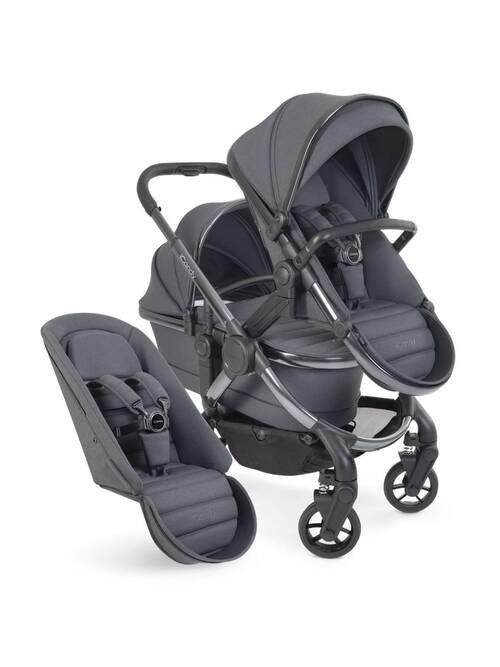 rok isporuke 60 dana!  PEACH 7  - tamno siva/crna visoki sjaj, Basics, tekstil/plastika (75/55/39cm) - ICANDY