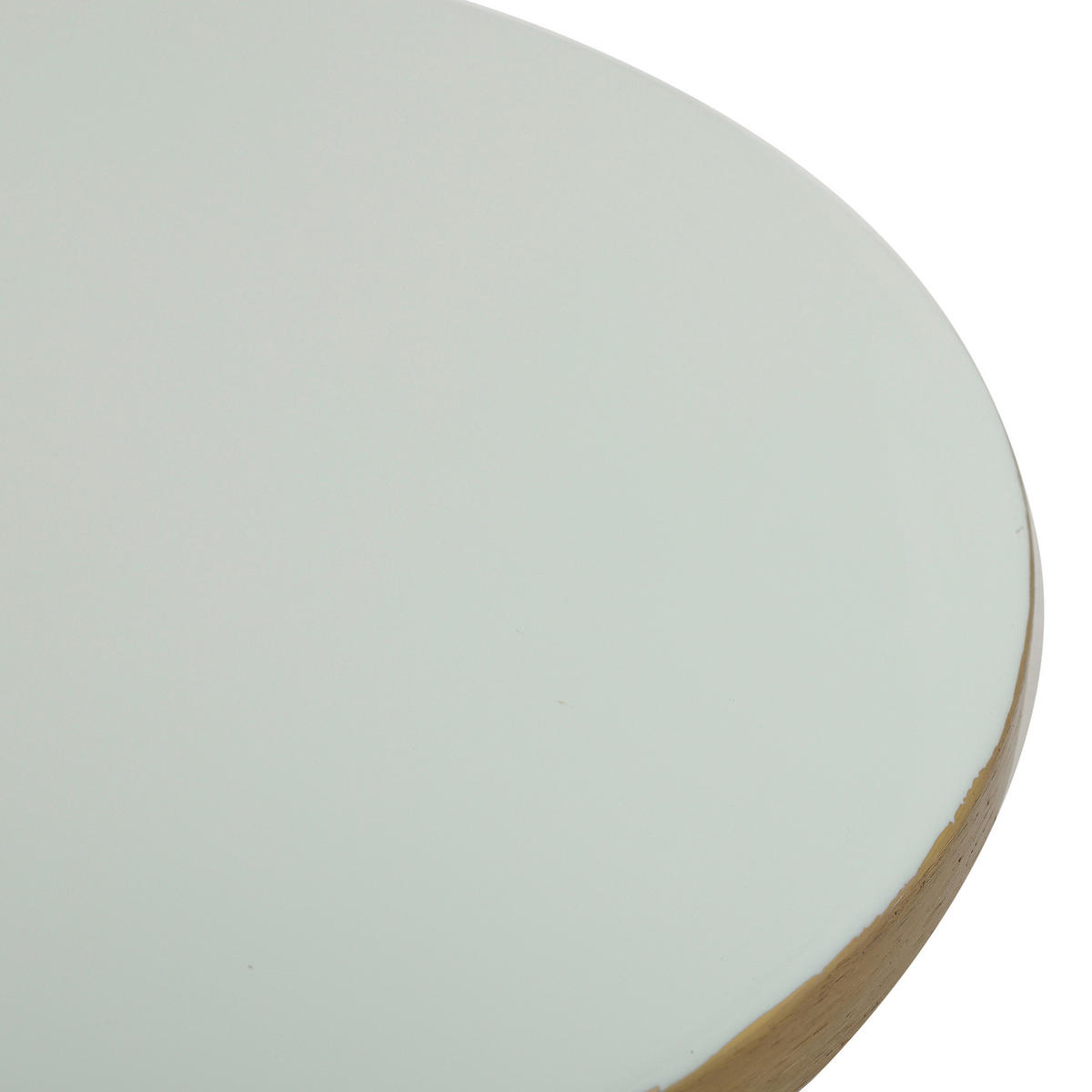 TORTENPLATTE - Goldfarben/Mintgrün, Trend, Metall (21/14cm) - Kayoom