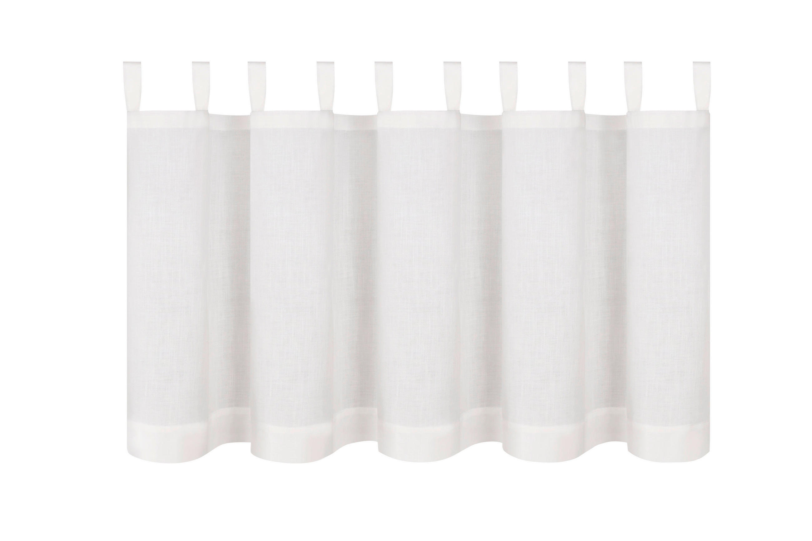 KURZGARDINE   150/50 cm   - Weiß, Basics, Textil (150/50cm)