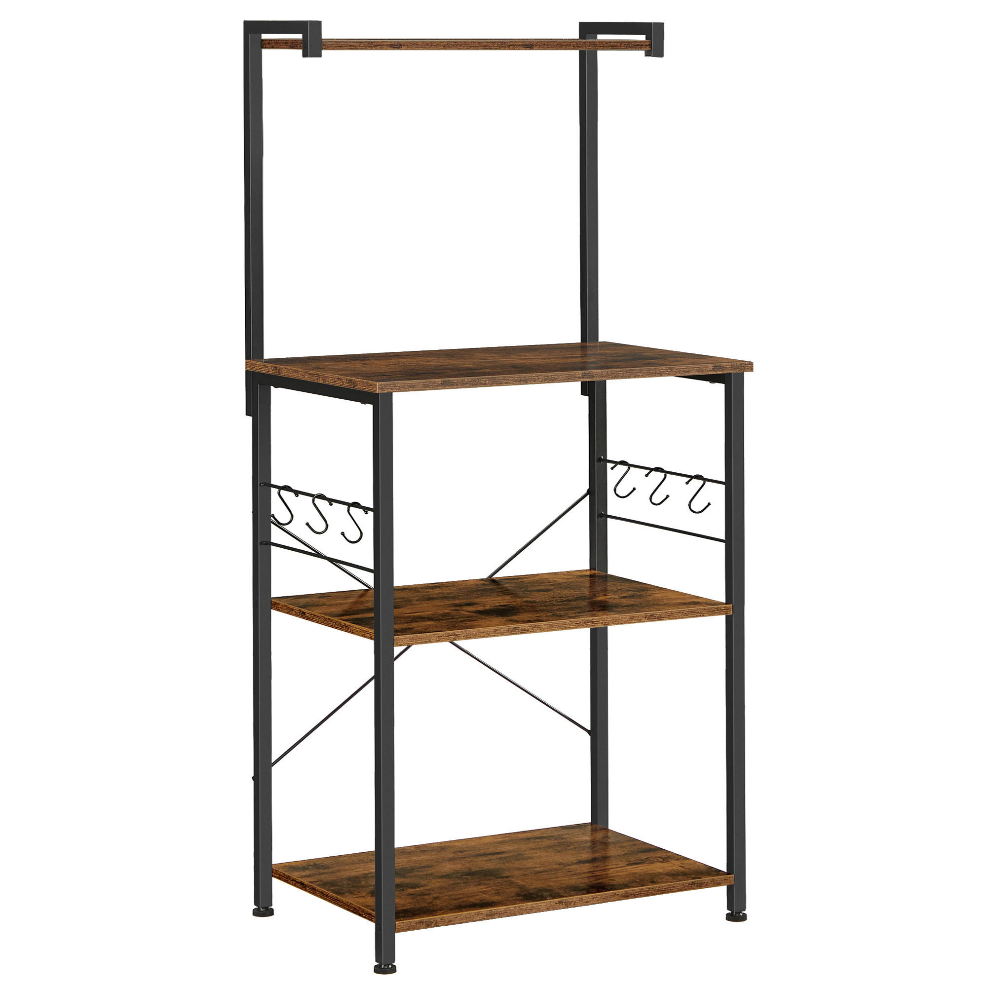REGAL Braun, Schwarz  - Schwarz/Braun, Trend, Holzwerkstoff/Metall (60/167/40cm) - MID.YOU