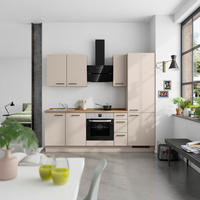 KÜCHENBLOCK Easytouch 240 cm  in Eichefarben, Sandfarben  - Sandfarben/Eichefarben, MODERN, Holzwerkstoff/Metall (240cm) - Nobilia