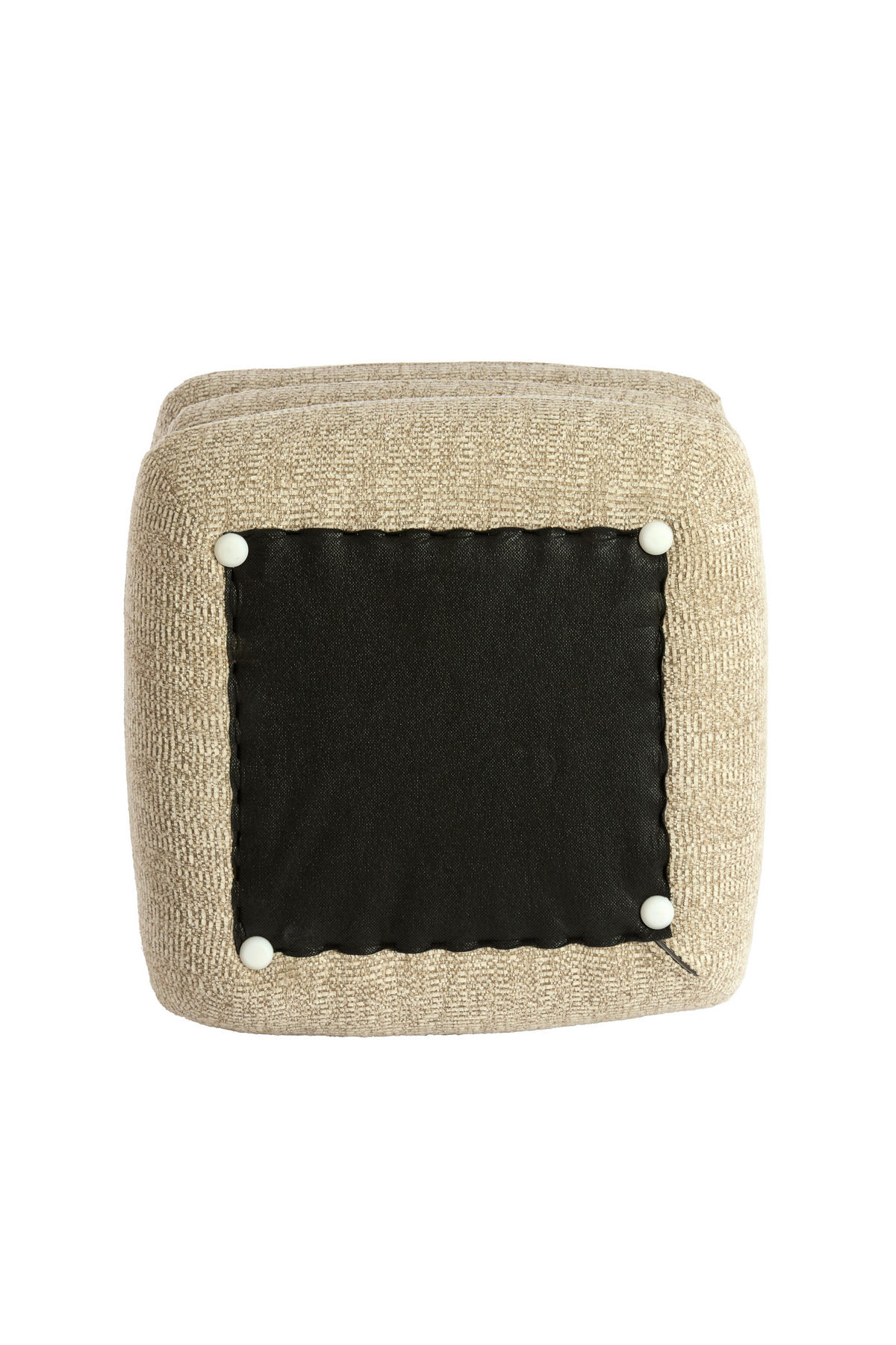 POUF LAURIE 44,5/44,5/44,5 cm  - Sandfarben/Creme, Basics, Textil (44,5/44,5/44,5cm) - Light & Living