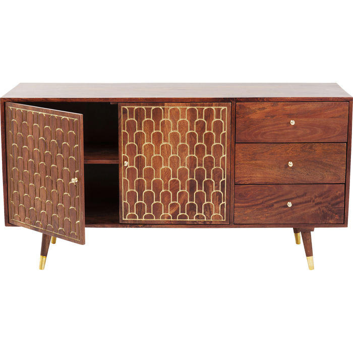 SIDEBOARD  in 145/75/45 cm  - Messingfarben/Goldfarben, Trend, Holz/Holzwerkstoff (145/75/45cm) - Kare-Design