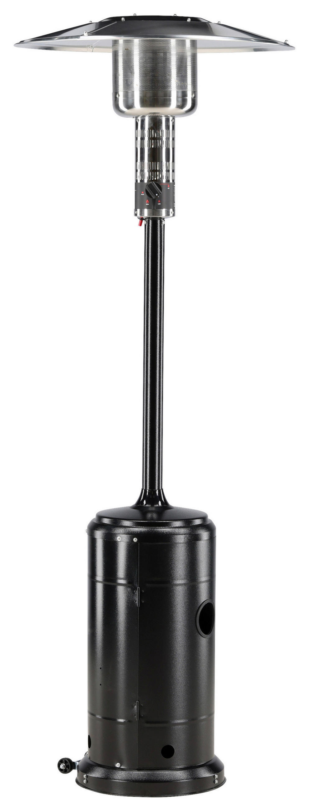 TERRASSENSTRAHLER - Silberfarben/Schwarz, KONVENTIONELL, Metall (81.5/225/82cm) - Gardenson