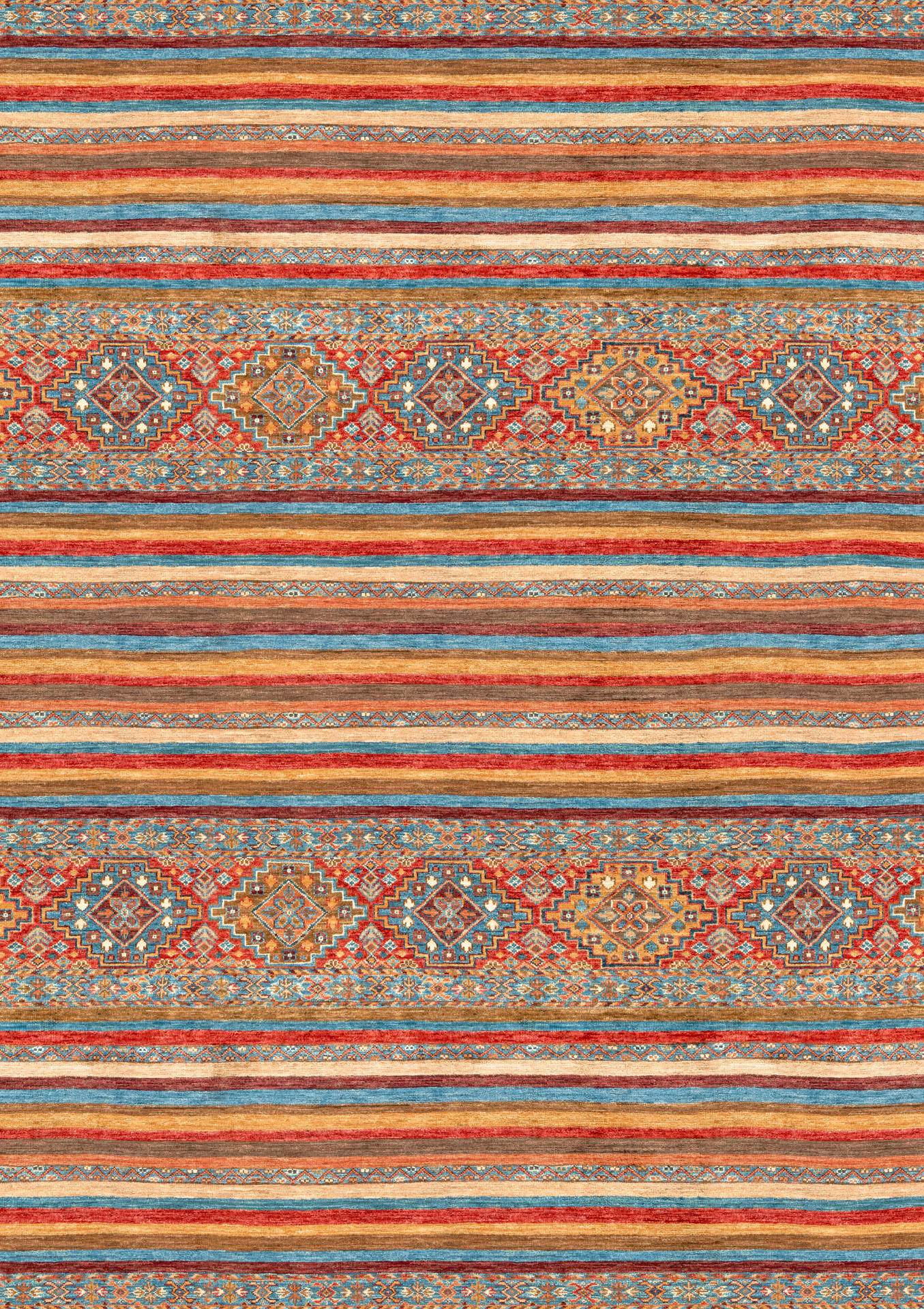 Lindorug Vintage-Teppich Cortea Azmeo Mehrfarbig, Rot, Cognac 240x340 cm