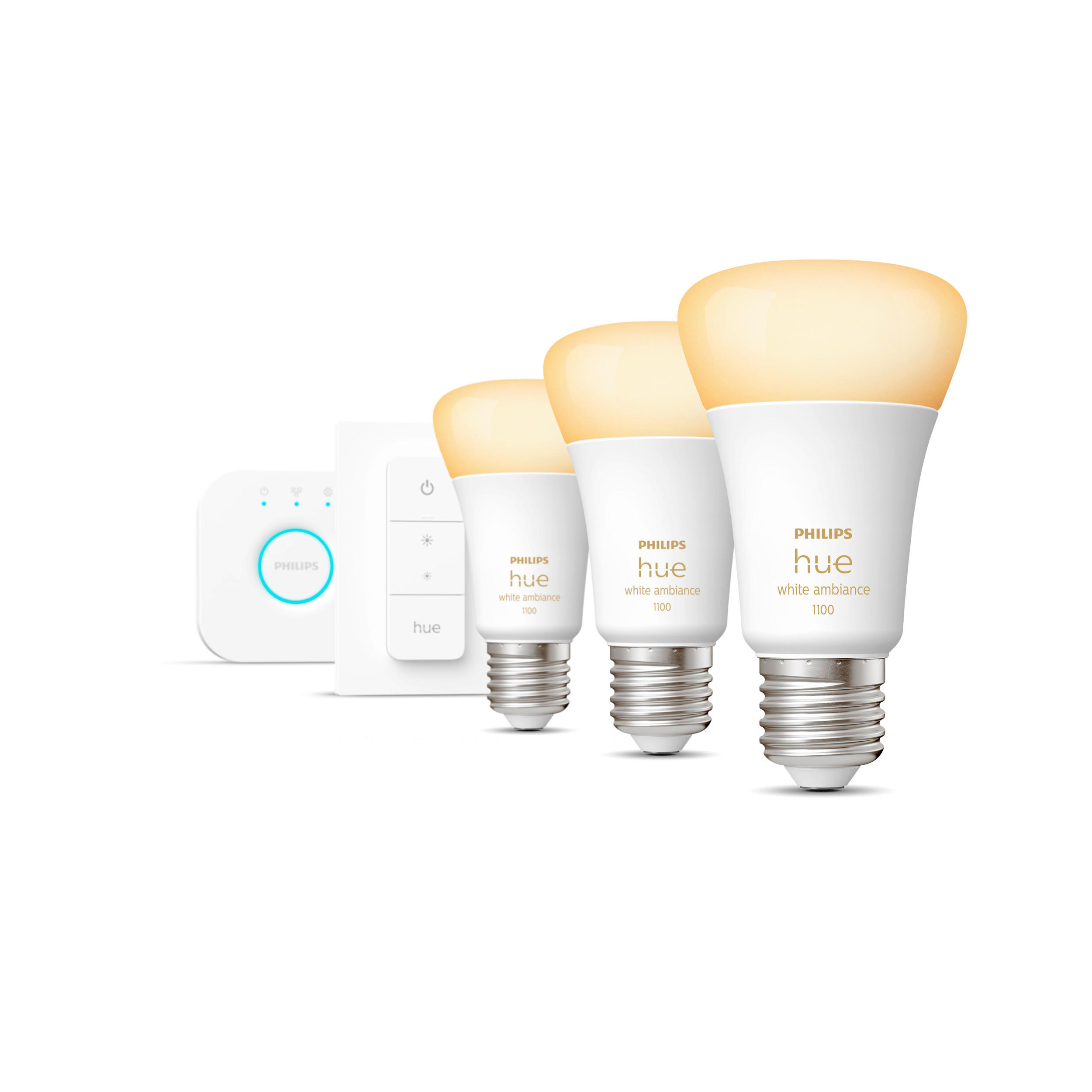 "LED-Lampe ""White Ambience"", E27, 3er Set, inkl. DimmerSwitch (00212742) Starter-Set"