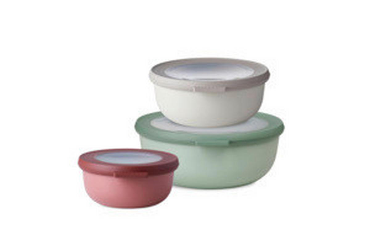 VORRATSDOSENSET 3-teilig  - Salbeigrün/Multicolor - Mepal