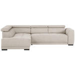 ECKSOFA  in Struktur Beige  205/284 cm  - Beige/Schwarz, Design, Kunststoff/Textil (205/284cm) - Xora