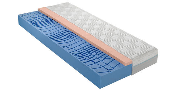 GELSCHAUMMATRATZE 90/200 cm Höhe ca. 22 cm  - Weiß, Basics, Textil (90/200cm) - Dieter Knoll