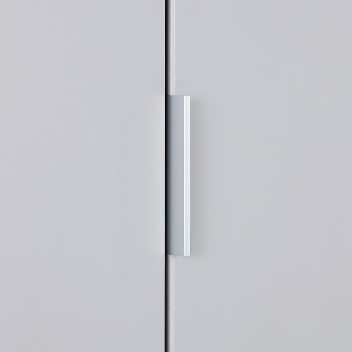 ECKKLEIDERSCHRANK 100/229/102 cm  - Hellgrau/Alufarben, Modern, Holzwerkstoff (100/229/102cm) - Rauch Möbel
