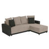 ECKSOFA Anthrazit, Greige Mikrofaser  - Greige/Anthrazit, Design, Kunststoff/Textil (178/248cm) - MID.YOU