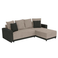 ECKSOFA Anthrazit, Greige Mikrofaser  - Greige/Anthrazit, Design, Kunststoff/Textil (178/248cm) - MID.YOU
