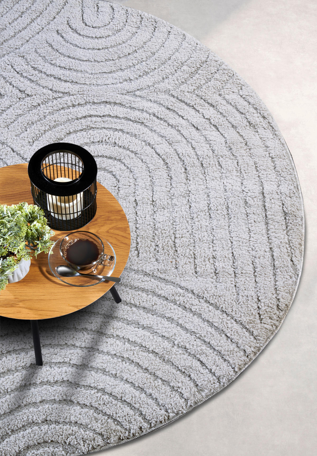 HOCHFLORTEPPICH 200 cm New York Hellgrau  - Hellgrau, Basics, Kunststoff/Textil (200cm) - Elle Decoration