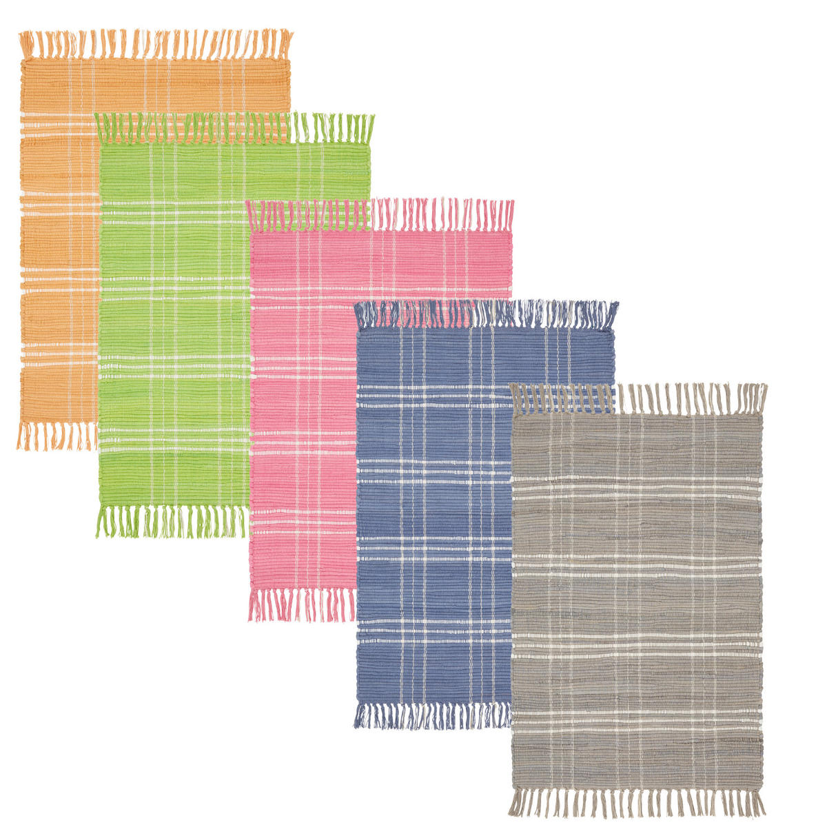 RUČNĚ TKANÝ KOBEREC, 60/90 cm, modrá - modrá, Basics, textil (60/90cm) - Boxxx