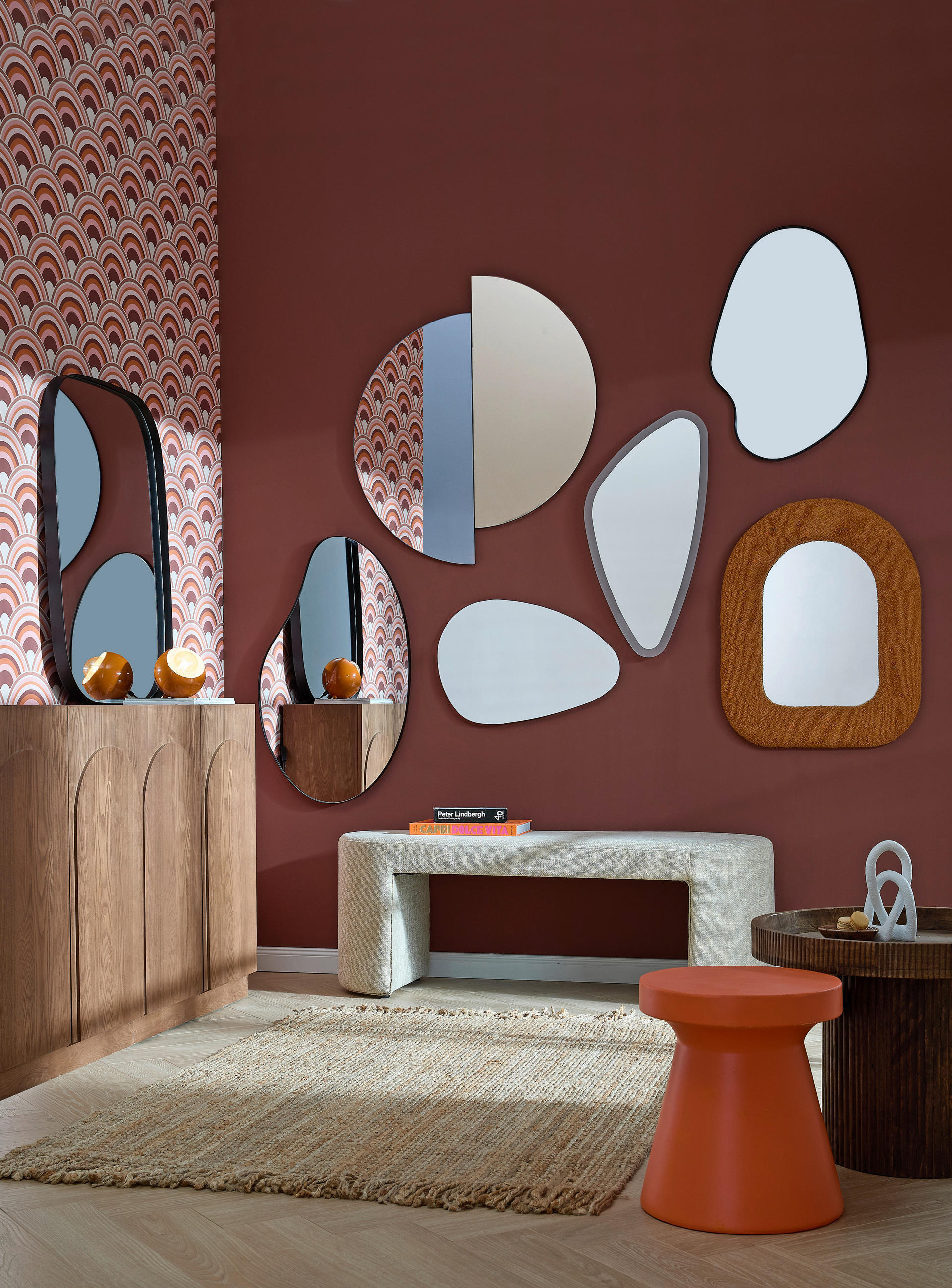 TISCHLEUCHTE 15/15/15 cm   - Orange, Basics, Metall (15/15/15cm) - Boltze Home