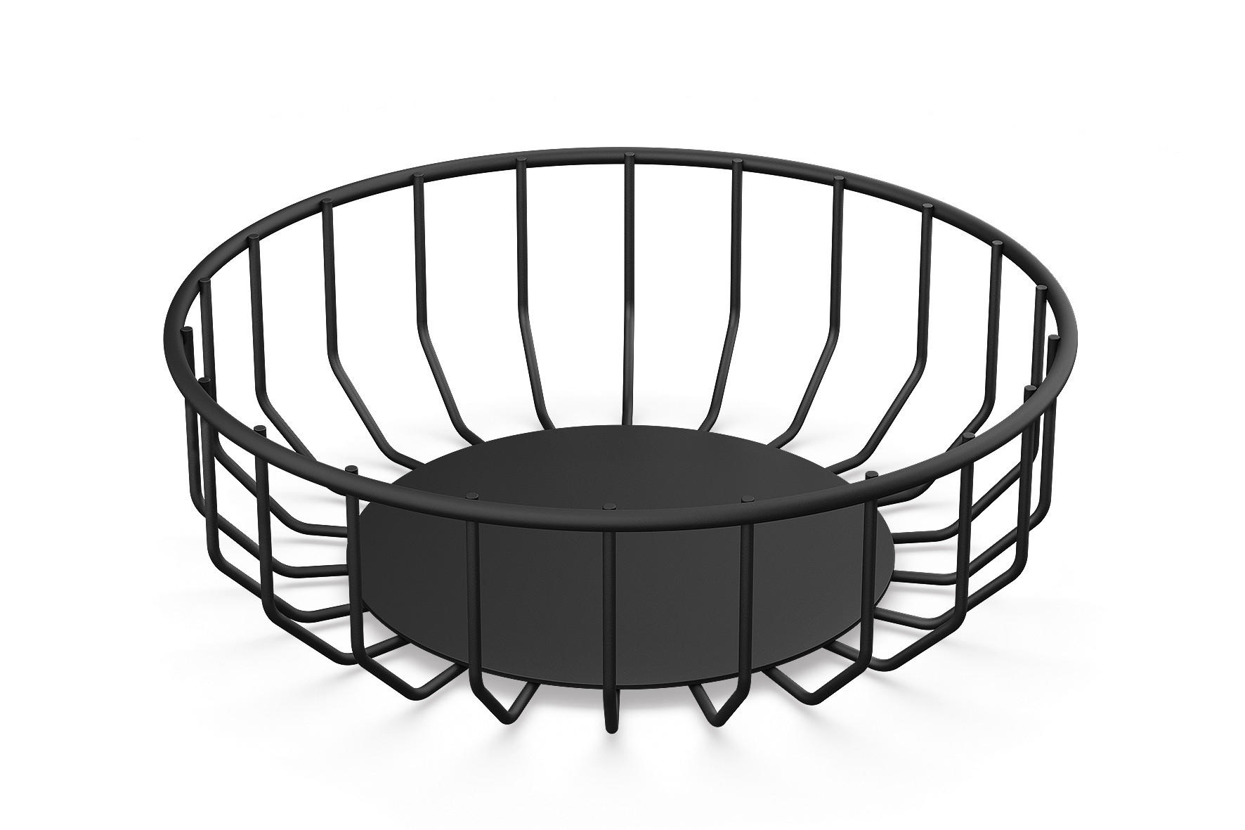 BROTKORB - Schwarz, KONVENTIONELL, Metall (23,5/7,6/23,5cm) - Zack