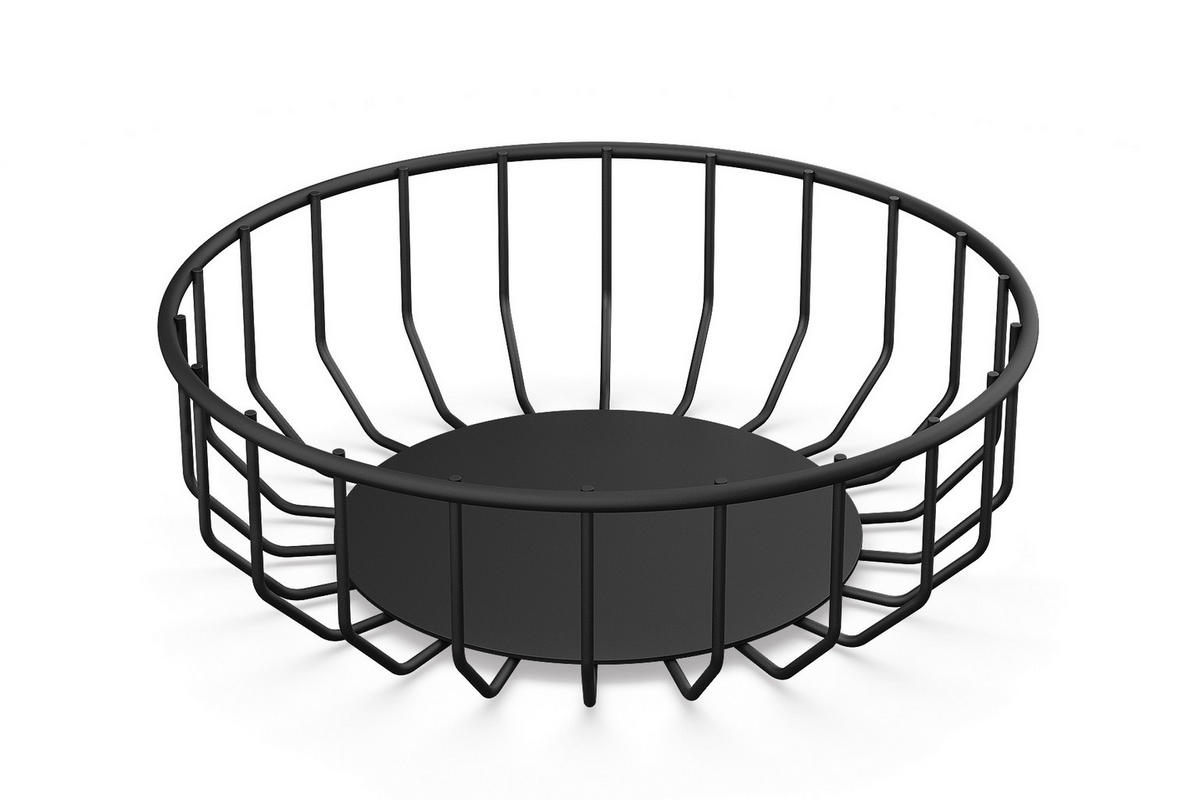 BROTKORB - Schwarz, KONVENTIONELL, Metall (23,5/7,6/23,5cm) - Zack