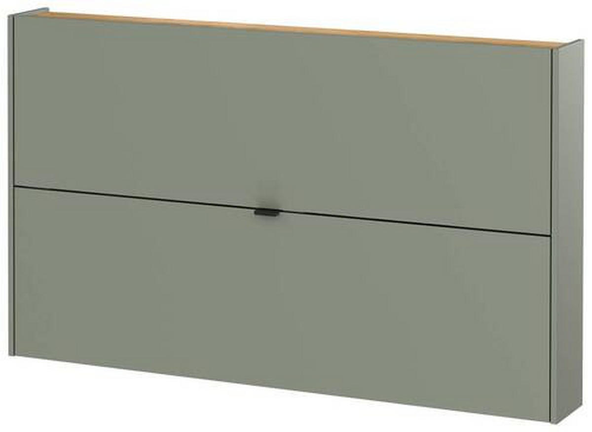 SCHUHKIPPER GW-Ameca  in 140/83/18 cm  - Eichefarben/Pastellgrün, Design, Holzwerkstoff/Metall (140/83/18cm)