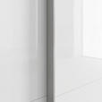 SCHWEBETÜRENSCHRANK 162/236/68 cm 2-türig Weiß  - Alufarben/Weiß, Basics, Glas/Holzwerkstoff (162/236/68cm) - Novel