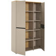 AKTENSCHRANK 120/197/40 cm - Eichefarben/Grau, MODERN, Holzwerkstoff (120/197/40cm) - Novel