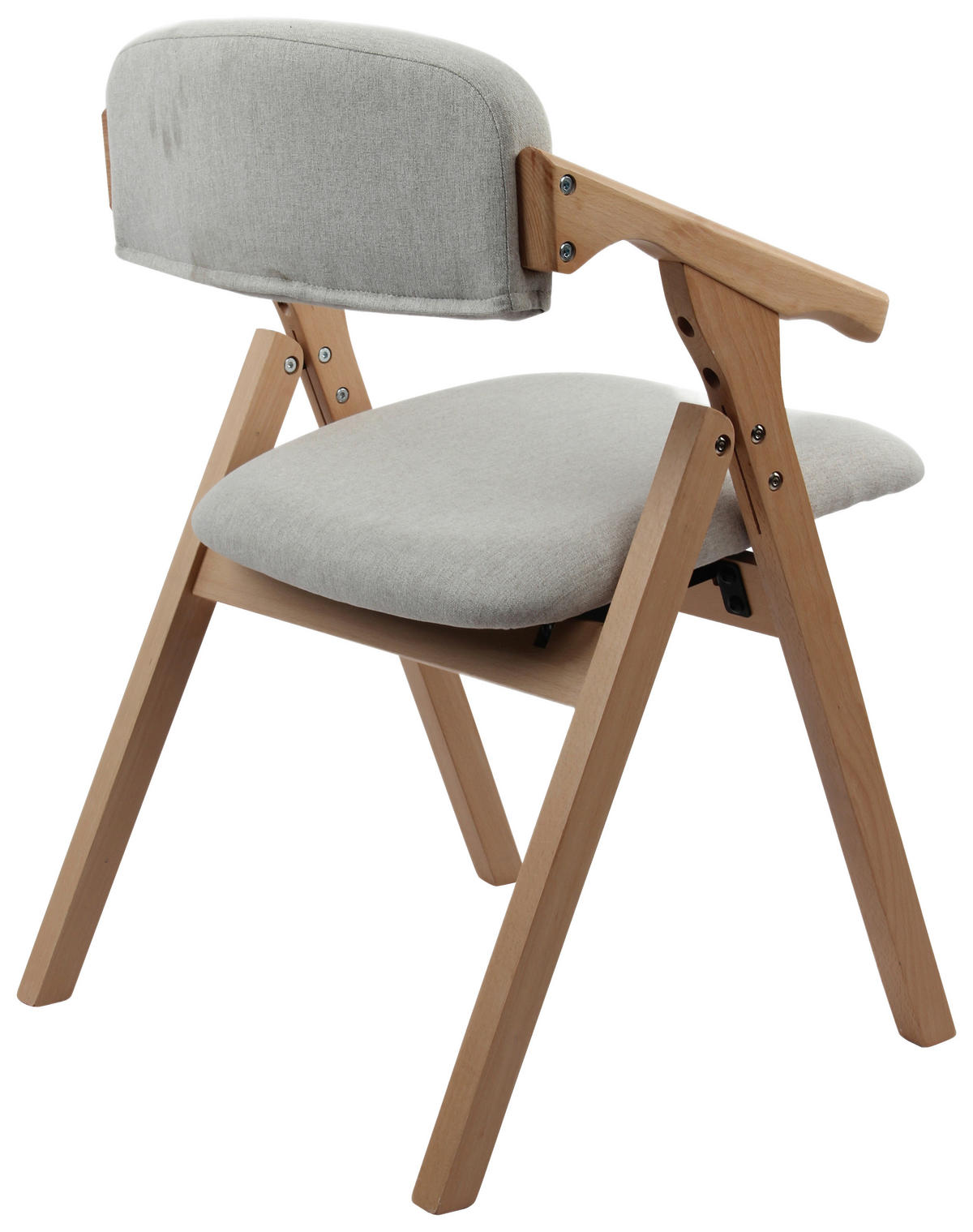 BESUCHERSTUHL  in Webstoff Creme  - Creme/Naturfarben, Modern, Holz/Textil (53/78/47cm) - MID.YOU