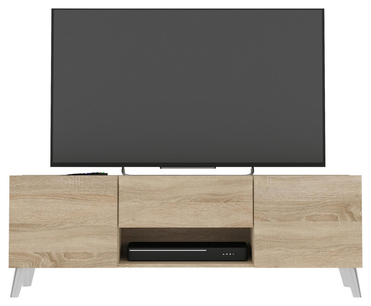 LOWBOARD  in 140/46,5/34,5 cm  - Sonoma Eiche, Design, Holzwerkstoff/Kunststoff (140/46,5/34,5cm) - MID.YOU