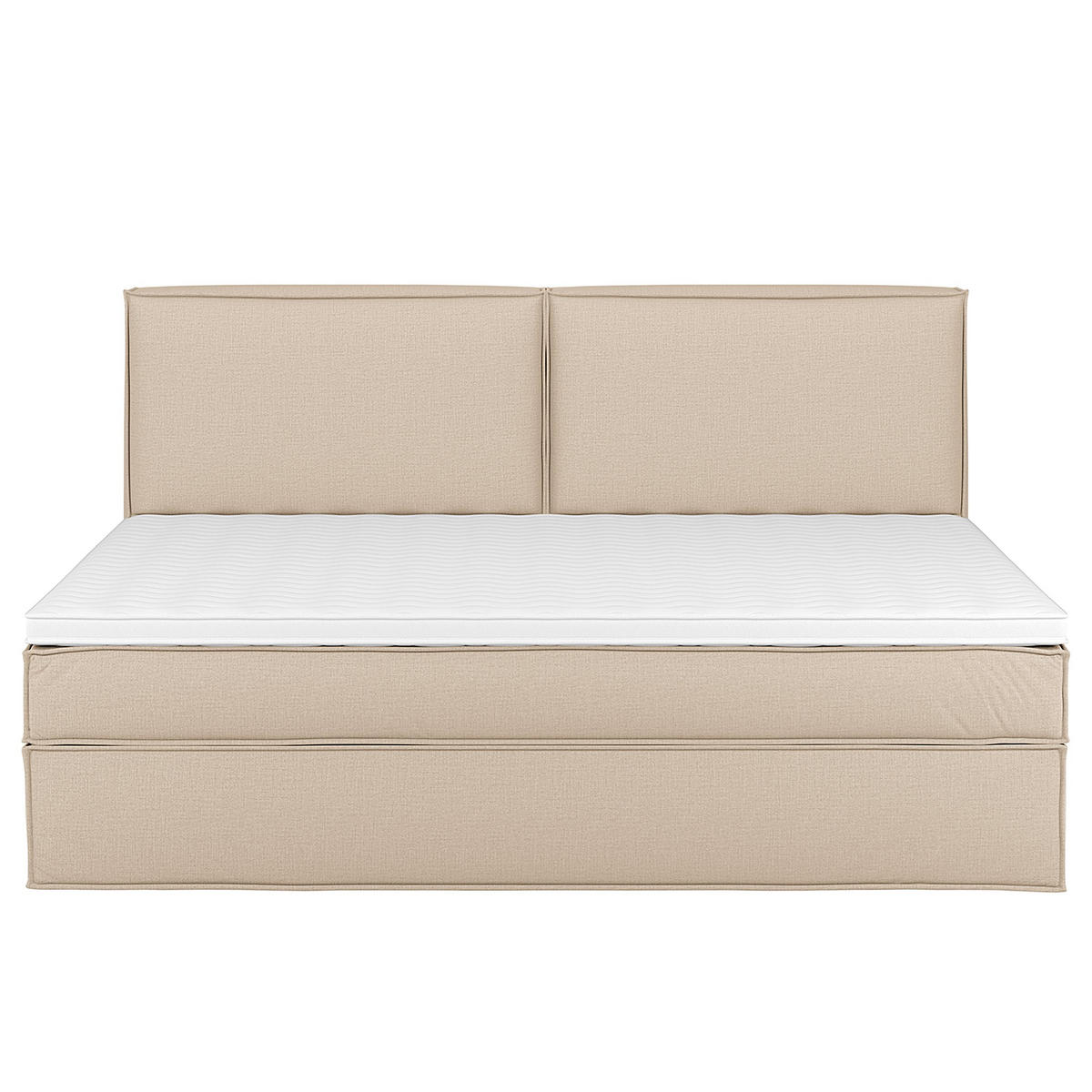 BOXSPRINGBETT 240/200 cm  in Beige  - Beige, Design, Textil (240/200cm) - home24