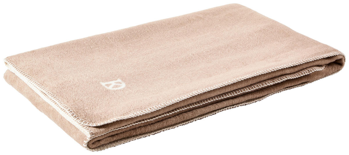 DOMÁCA DEKA, bavlna, 150/200 cm - krémová/taupe, Design, textil (150/200cm) - Dieter Knoll